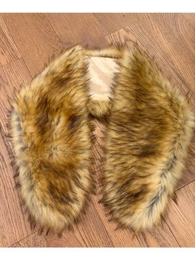 Goldie Faux Fur Trim in Golden and Brown Tones